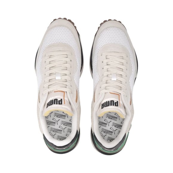 Puma Style Rider Stream Beige/Green Shoes - Picture 3 of 6